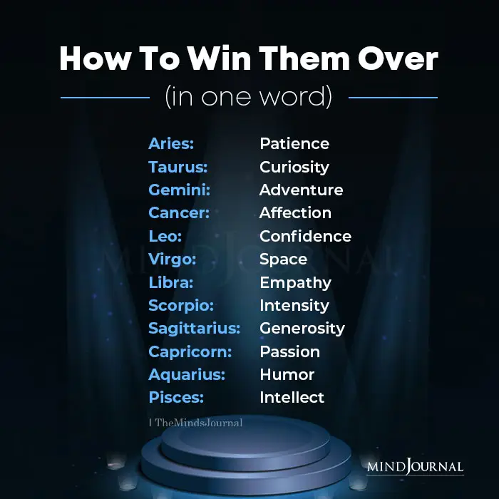 How to Win Over Each Zodiac Sign In One Word