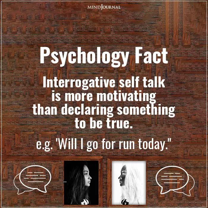 Interrogative self-talk