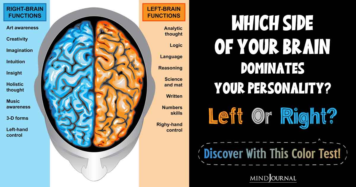 Brain Color Test: Which Side Of Your Brain Is Dominant – Left Vs Right?