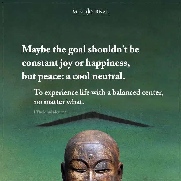 Maybe The Goal Shouldn’t Be Constant Joy Or Happiness