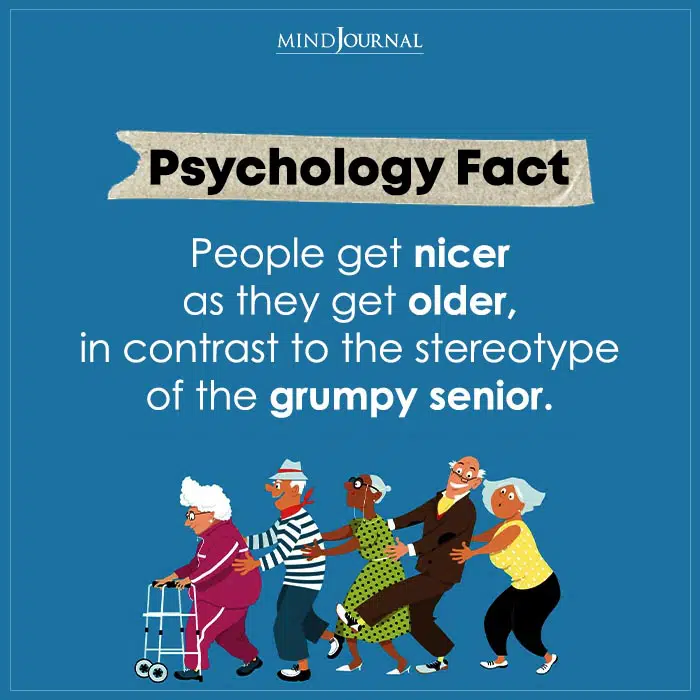 People Get Nicer As They Get Older