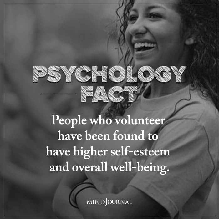 People Who Volunteer Have Been Found To Have Higher