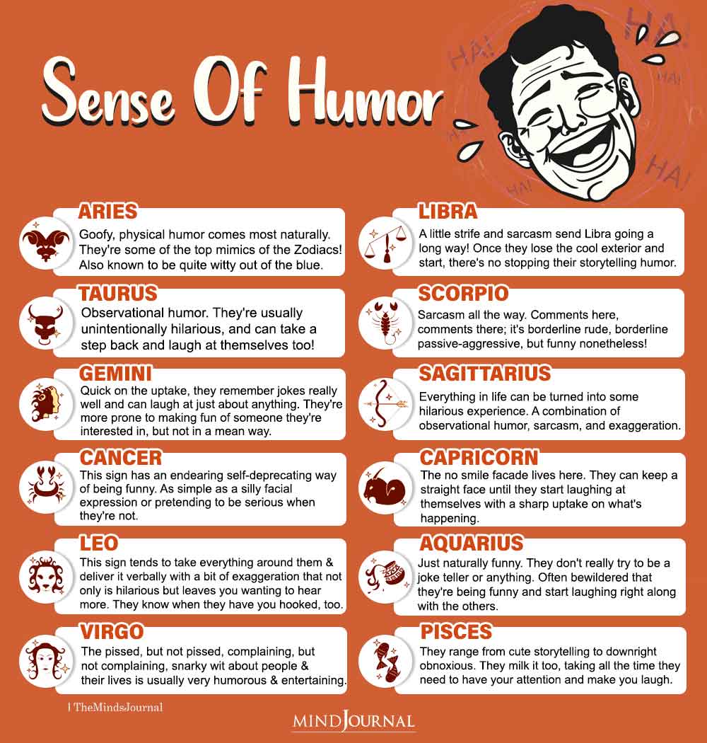 Sense Of Humor Of Each Zodiac Sign