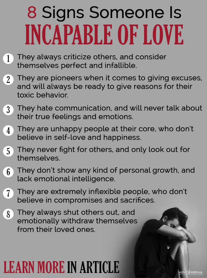Signs Someone Is Incapable Of Love info