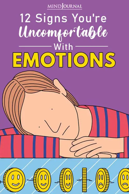 Signs You're Uncomfortable With Emotions pin one