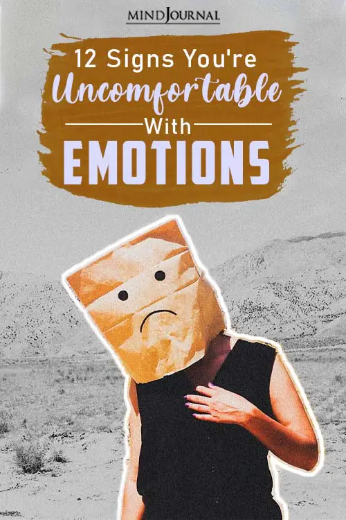 Signs You're Uncomfortable With Emotions pin