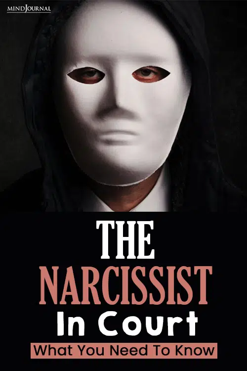 The Narcissist In Court pin