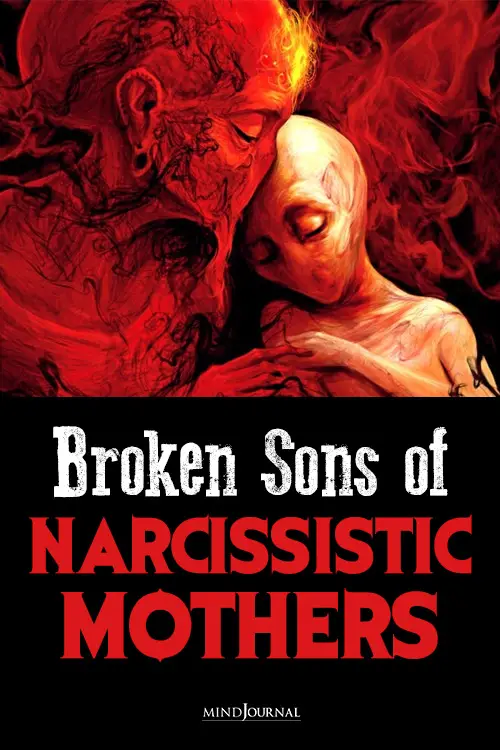 The Sons Of Narcissistic Mothers broken pin