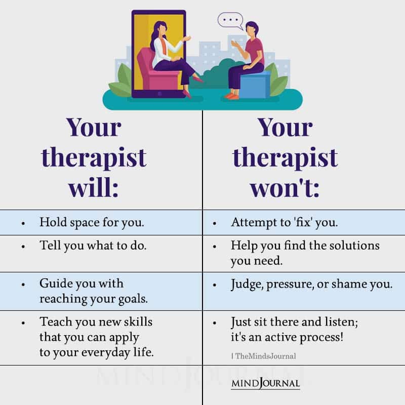 What Your Therapist Will vs What They Wont
