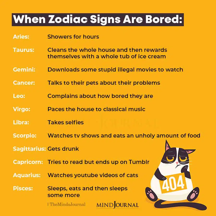 When Zodiac Signs Are Bored