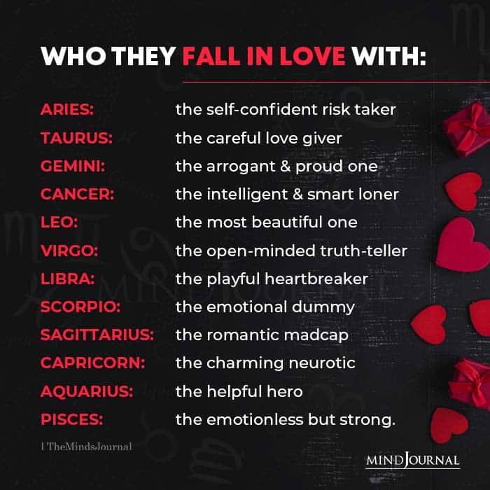 Who The Zodiac Signs Fall In Love With