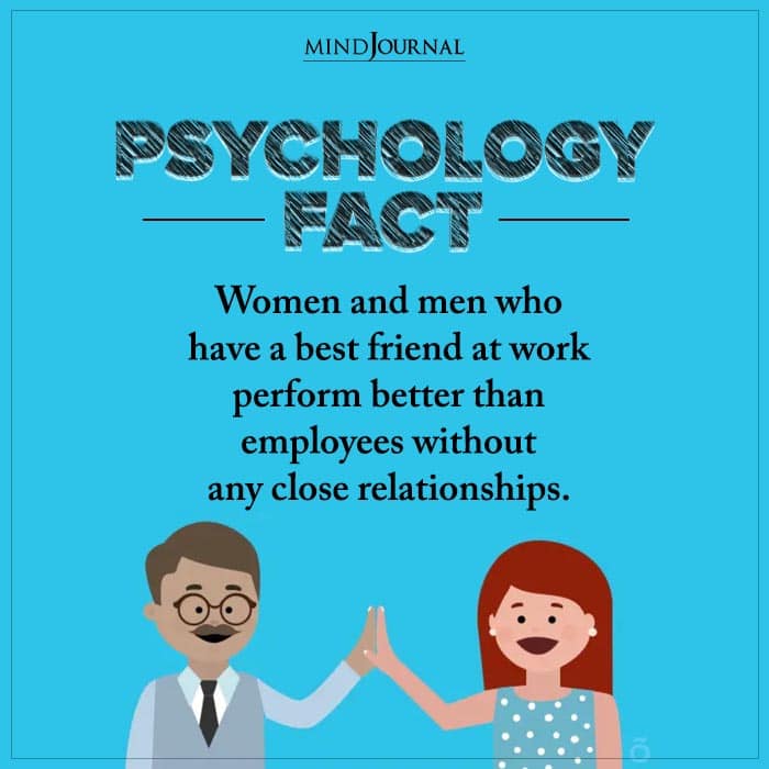 Women And Men Who Have A Best Friend At Work