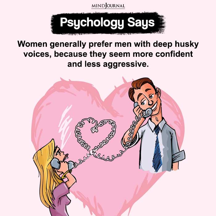 Women generally prefer men with deep husky voices