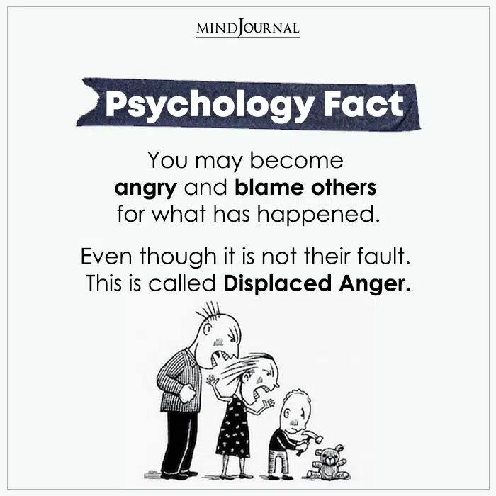 You May Become Angry And Blame Others