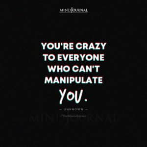 Youre Crazy to Everyone Who Cant Manipulate You