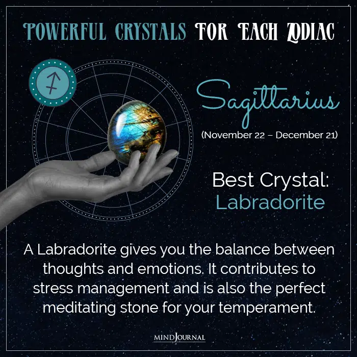 crystals sag