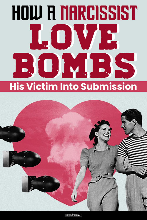 narcissist love bombing his victim into submission pin