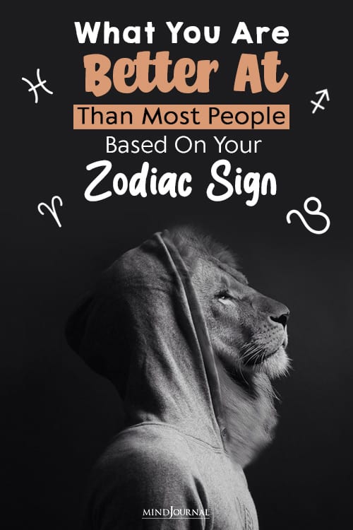 what you are better at zodiac sign pin