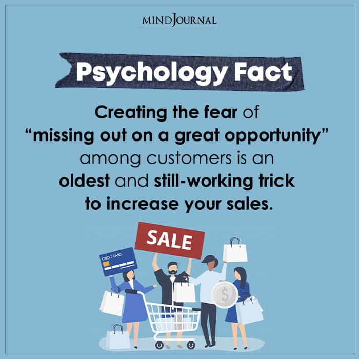 Creating The Fear Of Missing Out On A Great Opportunity