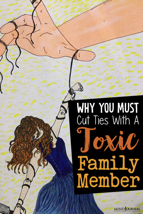 Cut Ties With Toxic Family Member pin