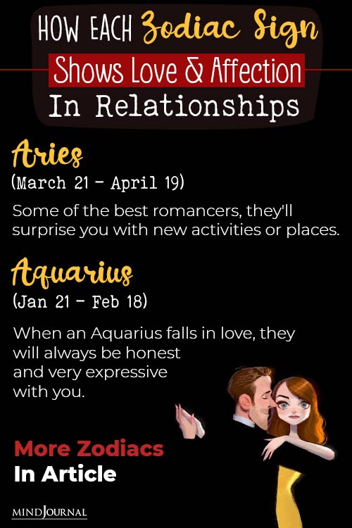 How Zodiac Sign Shows Love Affection To Their Partner pindetail