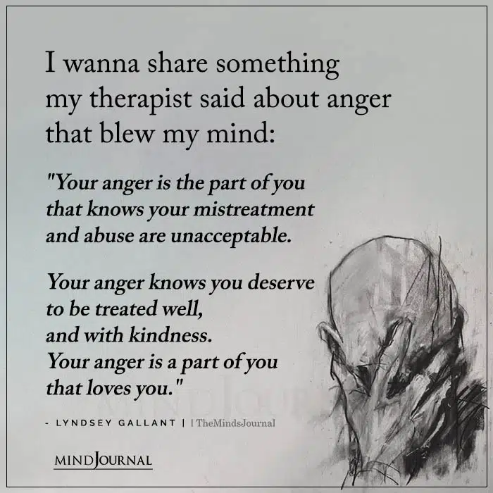 I Wanna Share Something My Therapist Said About Anger