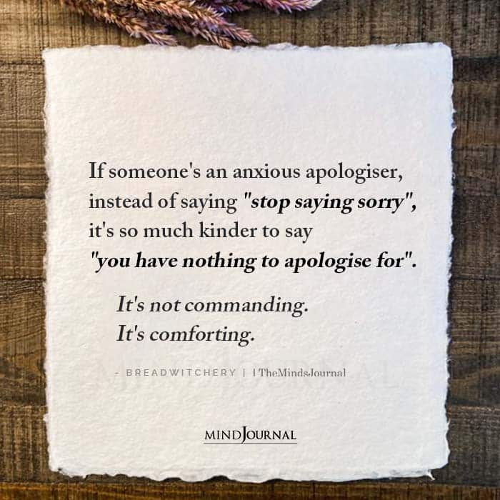 If Someones an Anxious Apologiser