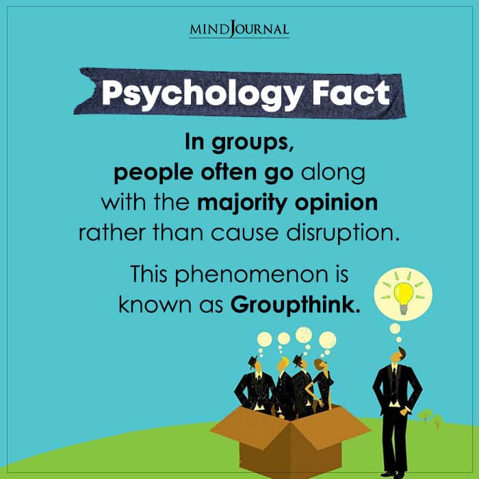 In Groups People Often Go Along With The Majority Opinion