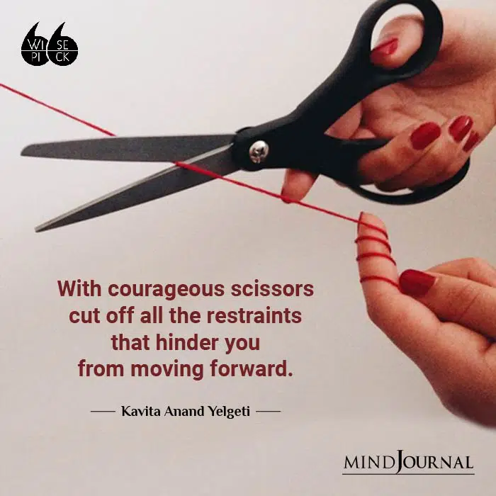 Kavita Anand Yelgeti With courageous scissors cut off