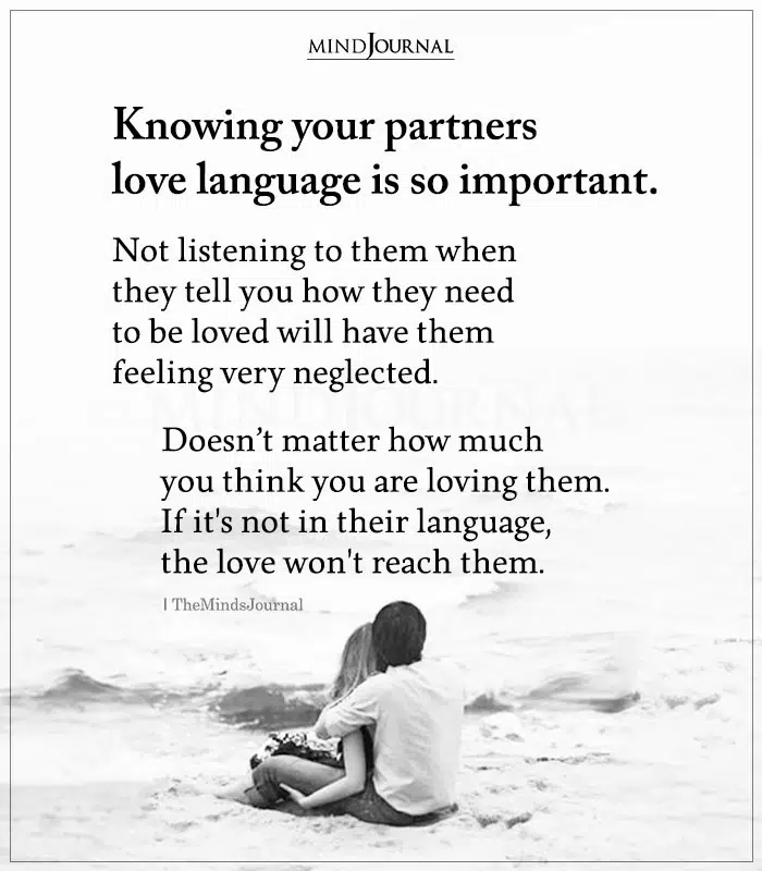 Knowing Your Partners Love Language Is So Important