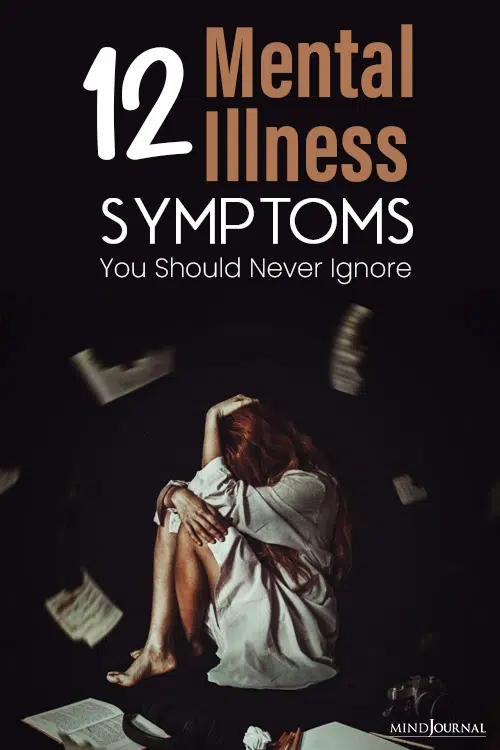 Mental Illness Symptoms pin