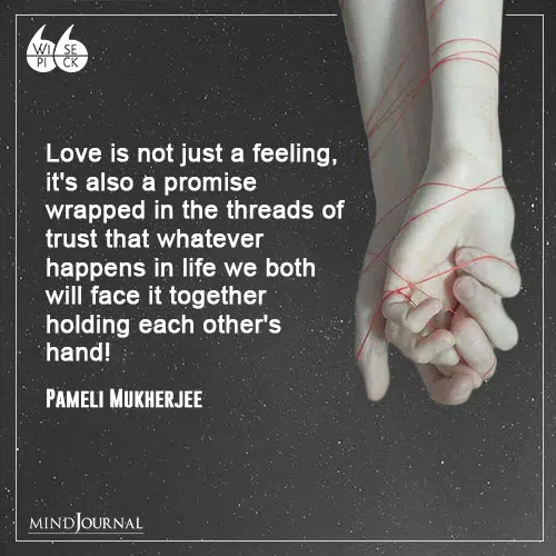 Pameli Mukherjee Love is not just a feeling