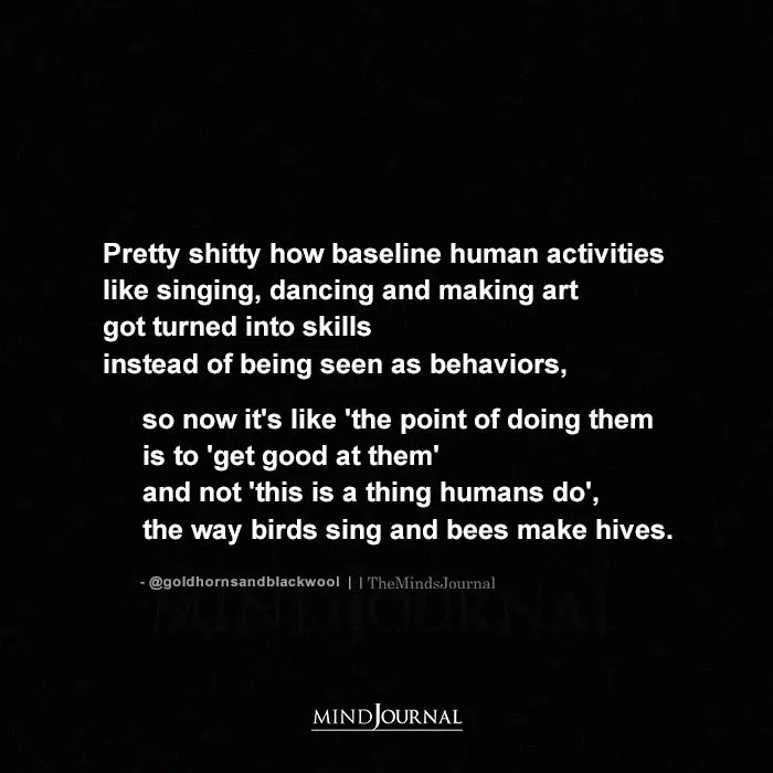 Pretty Shitty How Baseline Human Activities