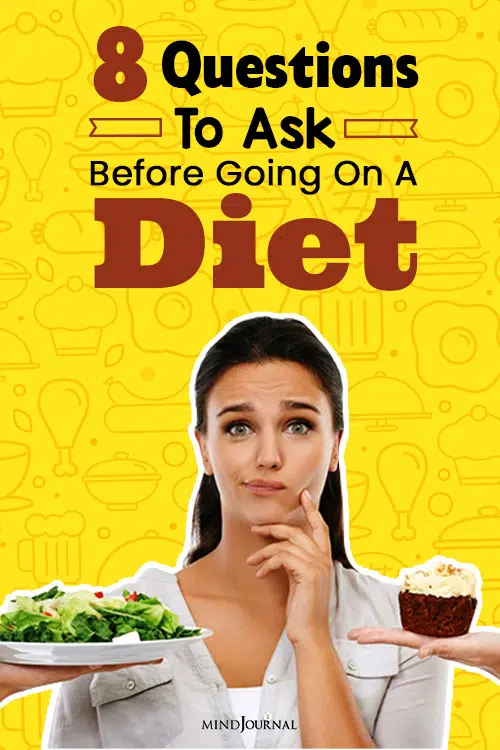 Questions To Ask Before Going On A Diet pin