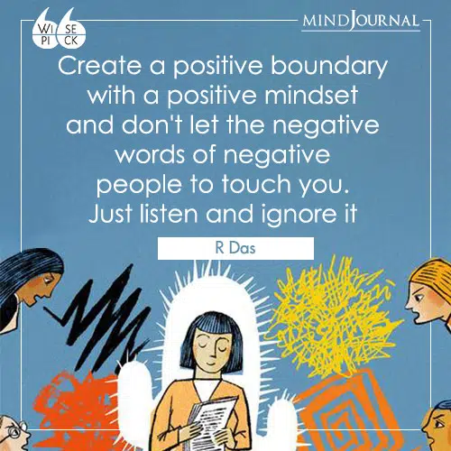 R Das positive boundary positive mindset