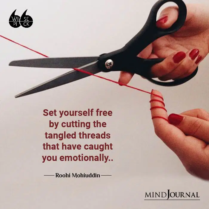 Roohi Mohiuddin set yourself free by cuttting the