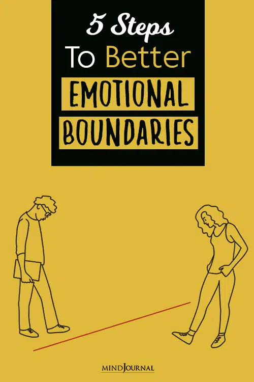 Steps To Better Emotional Boundaries pin