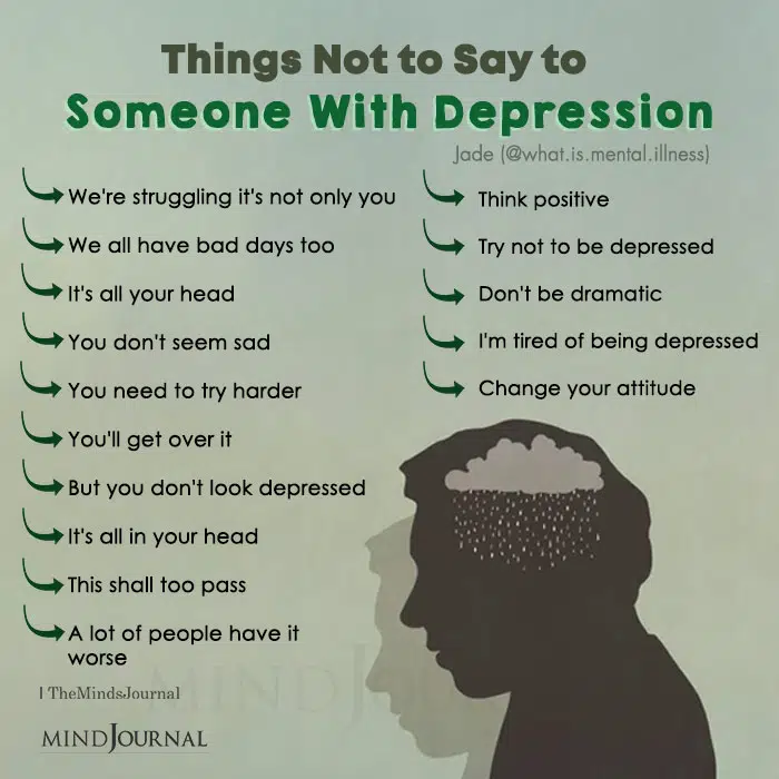 Things Not to Say to Someone With Depression