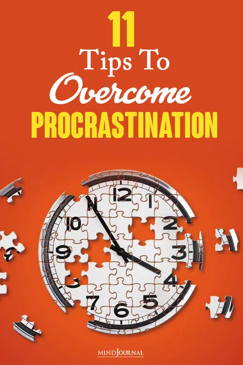 Tips To Overcome Procrastination pin one