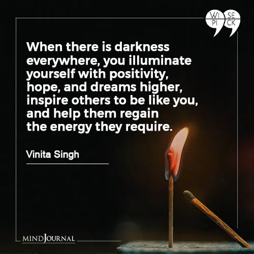 Vinita Singh there is darkness everywhere