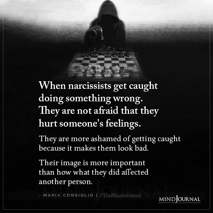 When Narcissists Get Caught Doing Something Wrong