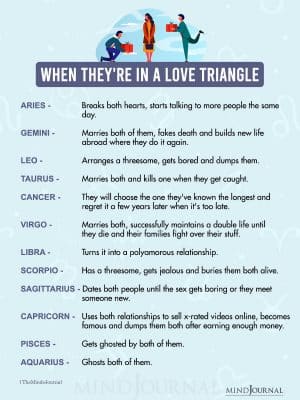 When Zodiac Signs Are In A Love Triangle