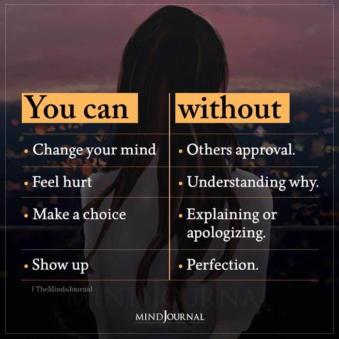 You Can Change Your Mind Without Others Approval