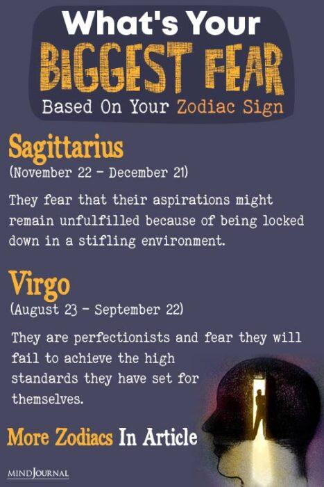Your Biggest Fear zodiac signs pin