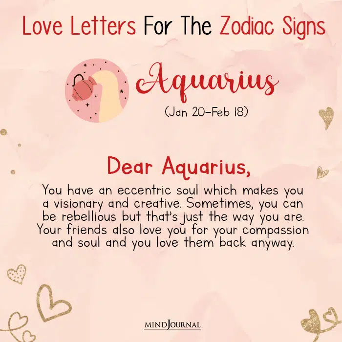 a love letter to each zodiac sign aqu