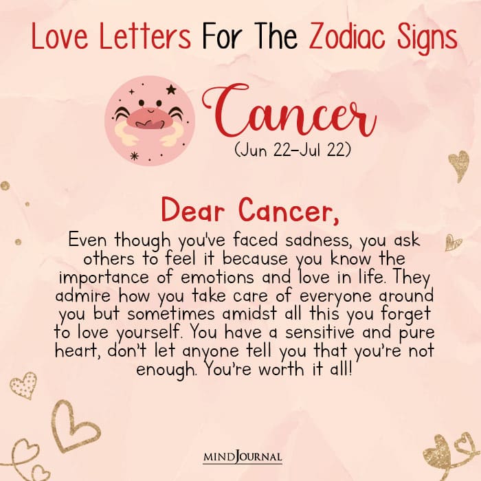 a love letter to each zodiac sign cancer
