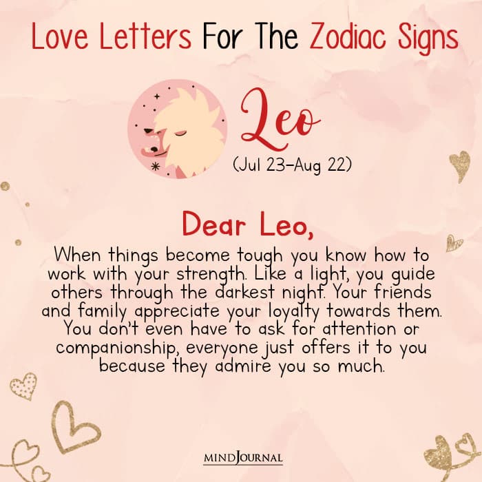 a love letter to each zodiac sign leo