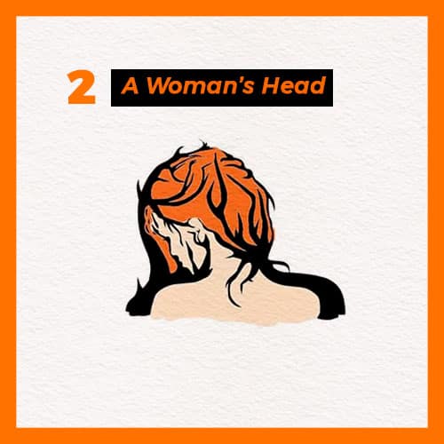 a womans head