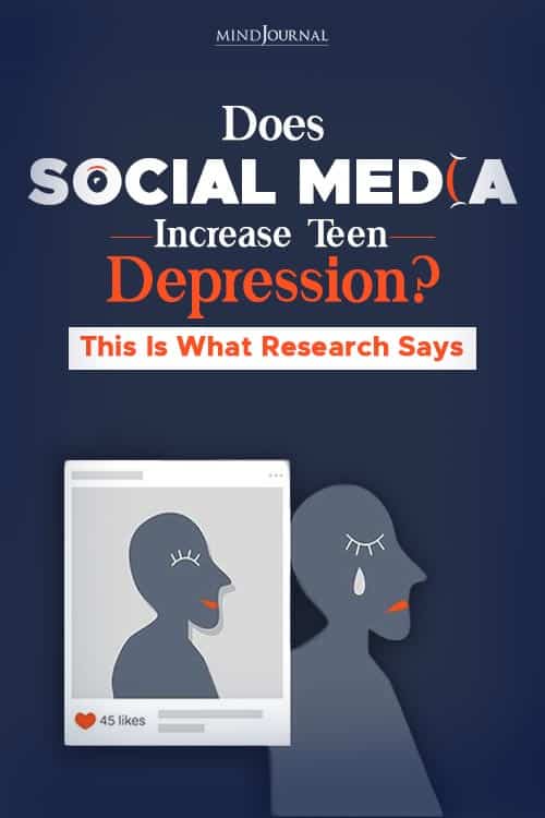 does social media increase teen depression pin