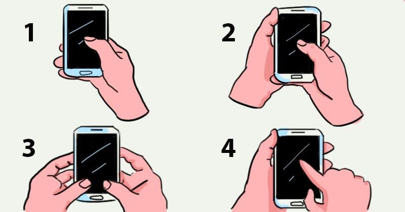 How You Hold Your Phone Reveals Something About Your Personality
